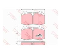 TRW Pastillas Freno GDB1269 Pastillas de Freno para Nissan Skyline Coupé R33