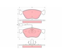 TRW Pastillas Freno GDB1602 Alfa Romeo 147 (190)( 2000- >) 1,6-77kw 105cv 16v (A