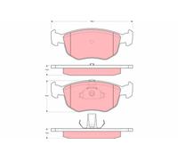 TRW Pastillas Freno GDB1618 Ford Escort Sedán / Turnier (1991- >) Rs Cosworth