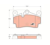TRW Pastillas Freno GDB1653 Audi Q7 (4l)(2006- >) 3,0-150kw 201cv v6 24vTdi (C