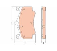 TRW Pastillas Freno GDB1778 Porsche 911 2005- 3,6 239kw 324cv 2