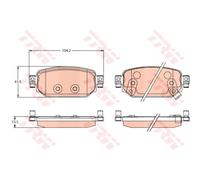 TRW Pastillas Freno Trasero Apto para Mazda 3