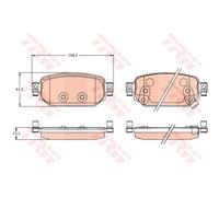 TRW Pastillas Freno Trasero Apto para Mazda 3