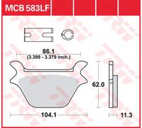 TRW PASTILLAS FRENO TRW CARB. TRAS., MCB 583 PC