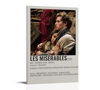 TRWHRYERYRH Les Misérables 2012 (6) pósteres estéticos para pared, pintura decorativa, lienzo vintage, para sala de estar, dormitorio, 40 x 60 cm, estilo marco