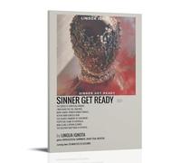 TRWHRYERYRH Lingua Ignota Sinner Get Ready Pósteres estéticos para pared, pintura decorativa, lienzo vintage para sala de estar, dormitorio, 20 x 30 cm, estilo marco