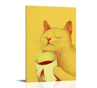 TRWHRYERYRH Póster estético de Good Morning para pared, pintura decorativa, lienzo vintage para sala de estar, dormitorio, 40 x 60 cm, estilo marco