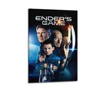 TRWHRYERYRH Póster estético de juego de Ender's Game, pintura decorativa para pared, lienzo vintage para sala de estar, dormitorio, 40 x 60 cm, estilo marco