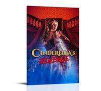 TRWHRYERYRH Póster estético de la venganza de Cenicienta, arte decorativo para pared, lienzo vintage para sala de estar, dormitorio, 40 x 60 cm, estilo marco