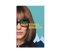 TRWHRYERYRH Where'd You Go, Beenadette - Póster estético para pared, pintura decorativa, lienzo vintage para sala de estar, dormitorio, 50 x 75 cm, estilo sin marco