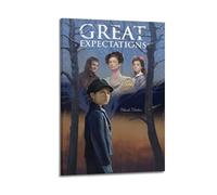 TRWQEVQWEG Póster de Great Expectations con cubierta de lienzo, impresión artística para pared, arte moderno, pintura para sala de estar, 50 x 75 cm, estilo marco