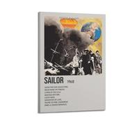 TRWQEVQWEG Sailor by Steve Miller - Póster de la banda de lienzo para pared, impresión estética, arte moderno, pintura para sala de estar, 40 x 60 cm, estilo marco