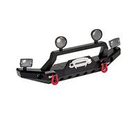 TRX-4 - Parachoques delantero de metal con 2 luces LED para 1/10 RC Crawler Traxxas TRX4 Sport 82024