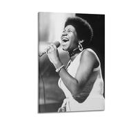 TRXU Aretha Franklin - Póster de portada de álbum, póster musical para dormitorio, pintura estética, lienzo decorativo, arte de pared, sala de estar, dormitorio, pintura de 30 x 45 cm, estilo marco