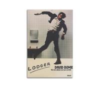 TRXU David Bowie LODGER - Póster de portada de álbum, pósteres musicales para dormitorio, póster estético, pintura decorativa, lienzo, arte de pared, sala de estar, dormitorio, pintura de 40 x 60 cm,