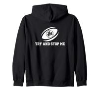 Try and Stop Me, Jugador de Rugby, aborda Deportes de Scrum Sudadera con Capucha