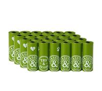 TRY & GETFUN - Bolsas caca perro - sin dispensador - aroma lavanda - resistentes y antifugas 360 bolsas - 24 rollos de 15