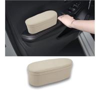 Tryagat 1 Piezas Almohadilla Reposabrazos Puerta para Ford Transit Connect 2014-2023, Soporte Codo Suave Cojín Interior Elevación Accesorios Coche Apoyabrazos,Beige