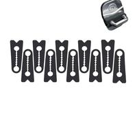 Tryagat 10 Piezas Amortiguador de Cerradura de Coche para Skoda Karoq (NU7) | 2017-Heute, Almohadilla de Choque Silicona Protector Silencioso Negro Flexible