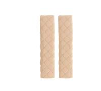 Tryagat 2 Piezas Almohadillas para Cinturón para Ford Puma 2019-2025, Protector Hombro Rombo Confort Elemento Accesorios,Beige