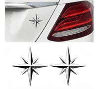 Tryagat 2 Piezas Insignia Metal 3D para FIAT Tipo AB 2015, Pegatina Emblema Vehículo Decoración Carrocería Accesorios Exteriores Atractivo,Silver