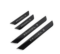 Tryagat 4 Piezas Acero Inoxidable Protector Umbral Puerta Coche para Tesla Model 3 2020-, Puerta Automóvil Listón Antiarañ Antideslizante Auto Accesorios,C