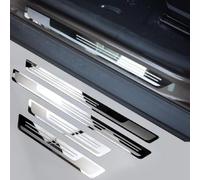 Tryagat 4 Piezas Protector Umbral Puerta para Porsche Macan 2013-2024, Auto Estribos Acero Inoxidable Resistente Desgaste Antiarañazos