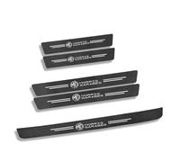 Tryagat 5 Piezas Protector de Umbral de Puerta para MG Whale 2024 -, Pegatina de Pedal de Bienvenida Fibra de Carbono Antirrayas Umbrales de Puerta,B