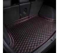 Tryagat Alfombrilla de Maletero para Seat Ateca Cupra KH7 2017-2024, Protector Maletero Cuero Antiarrugas Esterilla Protectora Impermeable Cubre Maletero Negro Rojo