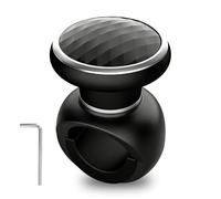 Tryagat Pomo de Volante para Opel Crossland 2025-2020, Ayuda a la Conducción Auto Robusto Pomo Volante Ergonómico Asistencia Silicona Piezas Negro Mate