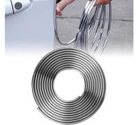 Tryagat Protector de Borde de Puerta para Peugeot 308 SW III (Phase I, 2021) 2021-2024, Tira Anticolisión Auto Moldura Decorativa Carrocería Flexible Brillo Plata Espejo