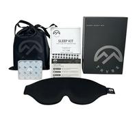 Trybe Kit de sueño, antifaz para dormir, tapones para los oídos, tiras nasales y cubiertas de luz para viajar. Bolsa para dormir y guía de respiración y sueño para viajes, hoteles, camping u hogar