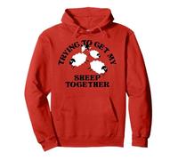 Trying TO Get MY Sheep Together Diseño Divertido Sudadera con Capucha