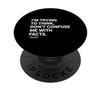 Trying to Think Platón - Dicho de un filósofo PopSockets PopGrip Adhesivo