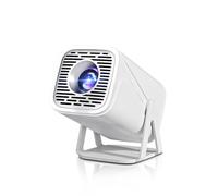 TryLand Mini proyector con WiFi y Bluetooth, compatible con 4K, proyector de películas portátil para exteriores con sistema Android y aplicaciones integradas, proyector inteligente para el hogar y