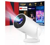 TryLand Mini proyector con WiFi y Bluetooth, proyector portátil para exteriores con soporte 4K, proyector inteligente con Android, proyector de películas con aplicación integrada para dormitorio, cine