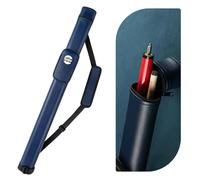 Trymaker Funda rígida para tacos de billar, 1 x 1 funda rígida para palo de billar con capacidad para 1 taco completo de 2 piezas (no para tacos de 3/4), hecha de piel sintética (azul)
