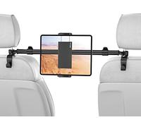 TRYONE Soporte Tablet Coche Central, Soporte Universal Ajustable para Tableta automóvil iPad Series/Samsung Galaxy Tabs/Switch Phones, etc. Dispositivos de 4.7-12.9 Pulgadas/con 2 Ganchos