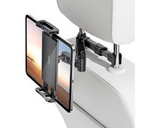 TRYONE Soporte Tablet Coche, Soporte Coche Reposacabezas - Soporte Extensible para Tablet Móvil iPad/Samsung Galaxy Tabs/Amazon Kindle Fire HD/Otros Dispositivos de 4.4-11 Pulgada