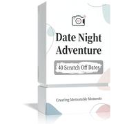 Tryuunion Regalos para el día de San Valentín para él, 40 Ideas de Citas, Juegos de Cartas para Parejas, Citas nocturnas, Tarjetas únicas para rascar, Grandes Regalos de Pareja para Novio, Boda