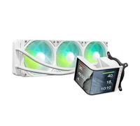 TRYX PANORAMA SE 360 ARGB Blanco 360 mm AIO Giratorio 6.67'' AMOLED Pantalla Curva Efecto Anamórfico 3D Personalizable AIO Cooler 360mm Blanco Asetek Adela 280w TDP Intel LGA 1851/1700/1200/115X AMD