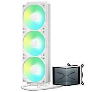 TRYX Panorama SE 360 | 360 mm AIO blanco, pantalla curva AMOLED de 6,5", bomba Asetek, 280 W TDP, ventilador ARGB, para Intel LGA 1851/1700/1200/115X AMD AM5/AM4