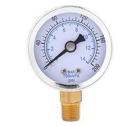 TS-40 1/8 "NPT Manómetro de Presión de Agua 0-14 Bar 0-200 PSI Digital de Escala Doble Medidor de Hidráulica