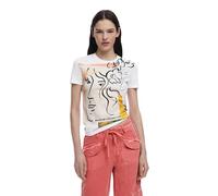 Desigual TS_Collection T-Shirt, Blanco, XL Women's