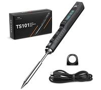 TS101 65W Soldering Iron Portátil, Soldador Electrico Profesional con Punta TS-I y USB Cable, Mini Digitales Soldador Inalambrico, DC+PD Entrada de Alimentación, Pantalla LCD, Temperatura Ajustable
