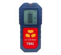 TS82 - Escáner de pared 5 en 1 con pantalla LCD para localizar madera | y cables de corriente alterna, sensibilidad ajustable para mediciones precisas de hasta 50 mm de profundidad