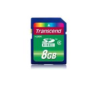 TS8GSDHC4 SECURE DIGITAL, tarjeta digital segura SDHC de 8 GB Clase 4 Transcend