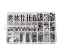 Tsadeer Tornillos y una brújula hexagonales M2/M3/de 1080 piezas Set de fijación de hardware un cabezal cilíndrico con hexágono empotrado arandela con kit de 3 piezas