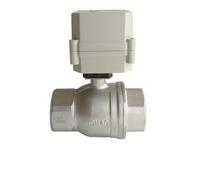 Tsai Fan DN40 Stainless Steel Electric Water Valve NSF DC12V DC24V 2/3/5/7 Wires IP67 CE For HVAC Water Automatic Control 10Nm(NPT THREAD_DC24V_CR703)