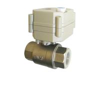 Tsai Fan Motorized Ball Valve 3/4" SS304 DC5V 12V 24V Electric Valve 2/3/5/7 Wires Control With Indicator And Manual Override(NPT_DC12V_CR201)